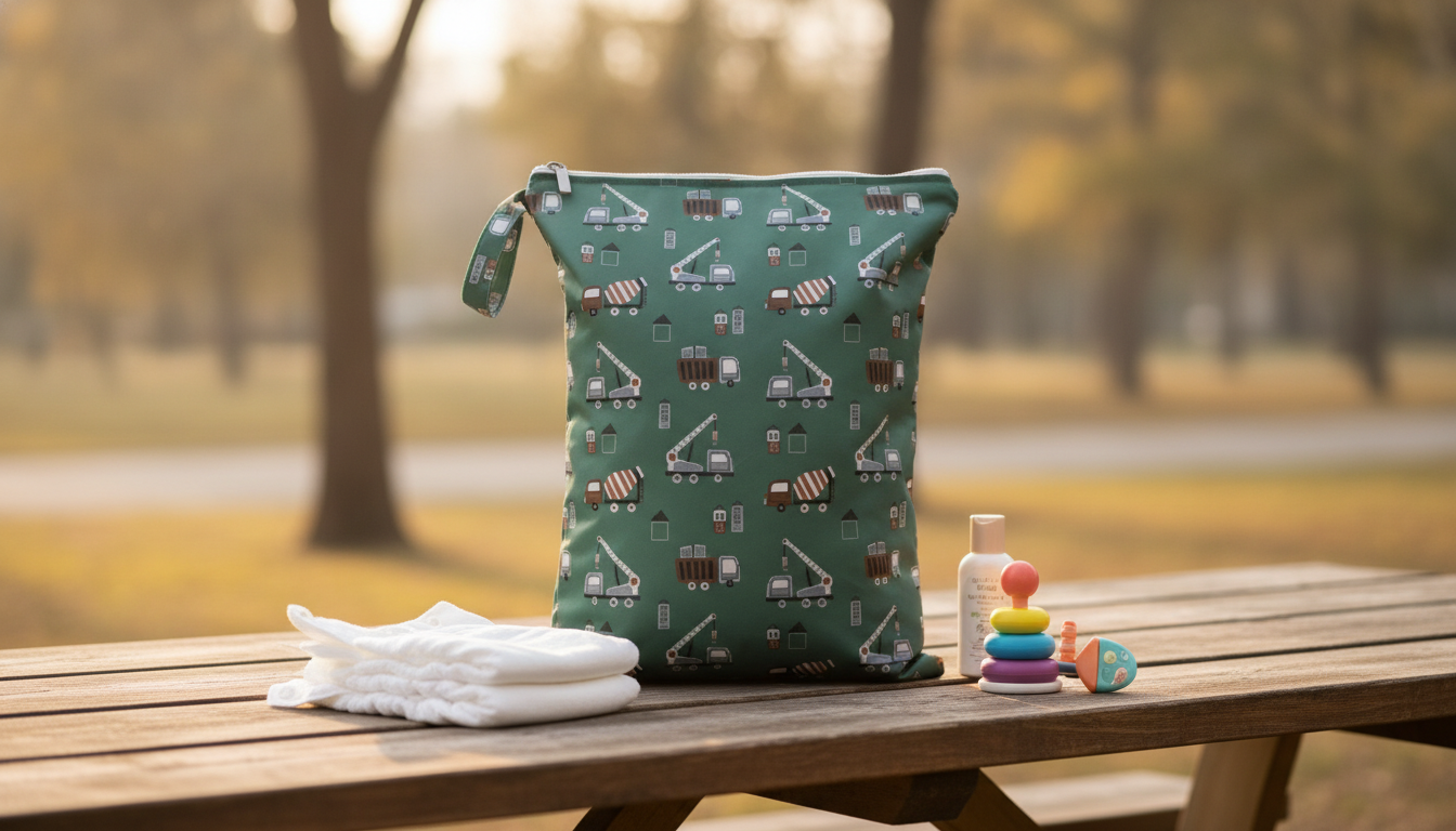 12×16 Wet/Dry Bag: Waterproof Diaper & Travel Organizer