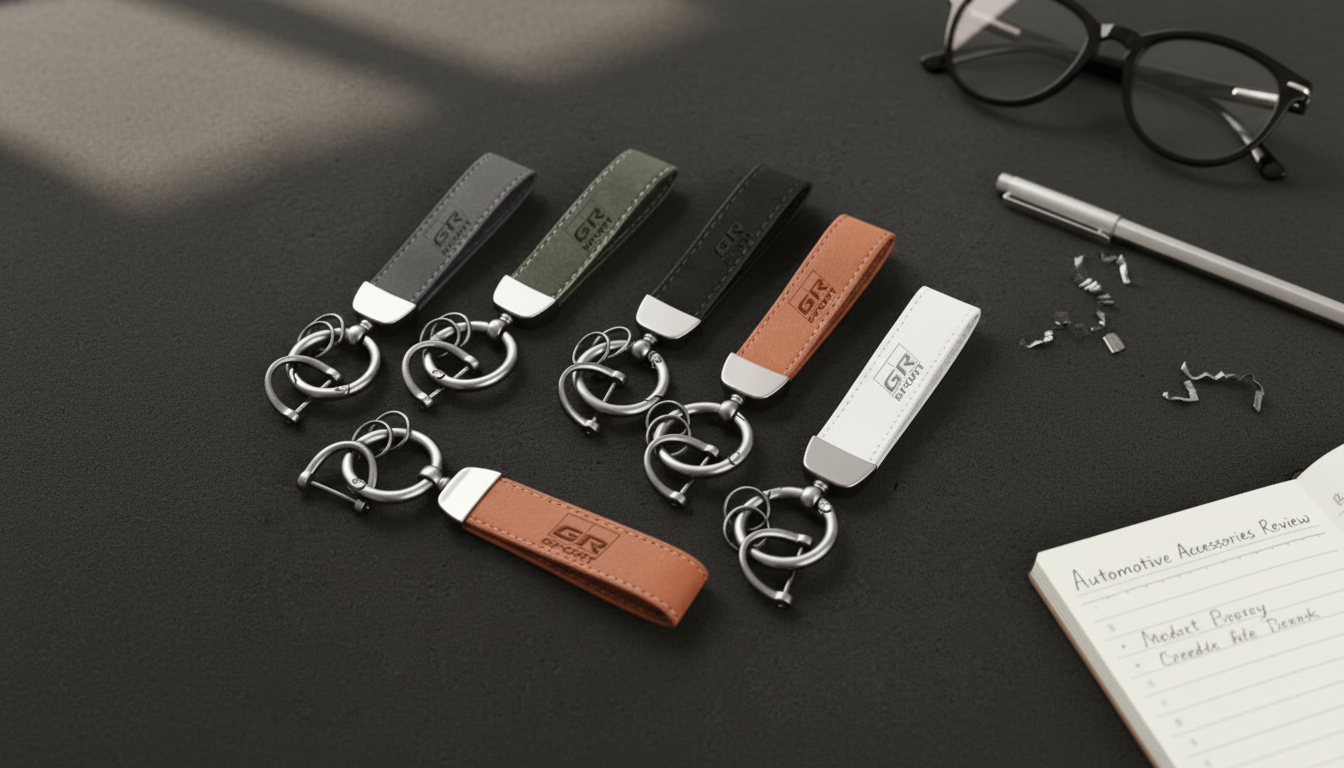 Toyota GR Suede Keychain: 3D Imprint, Compact Carry