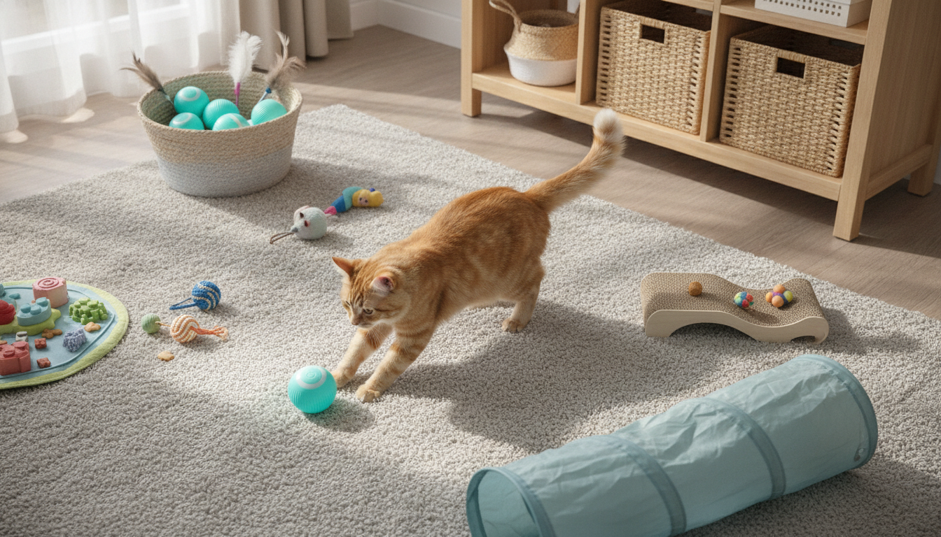 Indoor Cat Mental Stimulation: Play, Puzzles & Toy Rotation