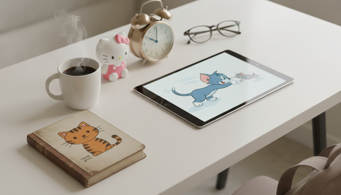 Most Popular Cartoon Cat: Garfield vs Tom & Hello Kitty