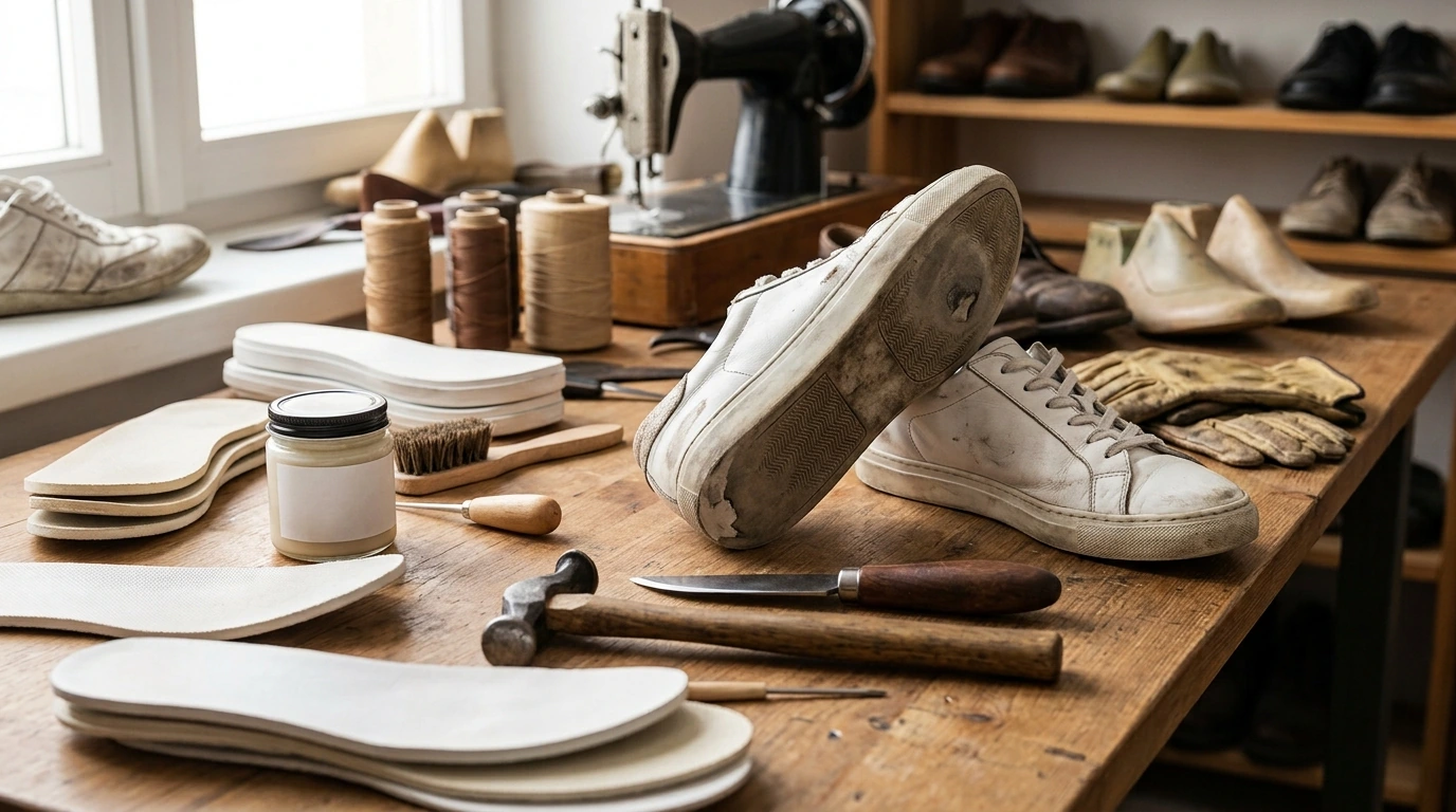 Repair Options for Ash White Sneakers With Worn Soles