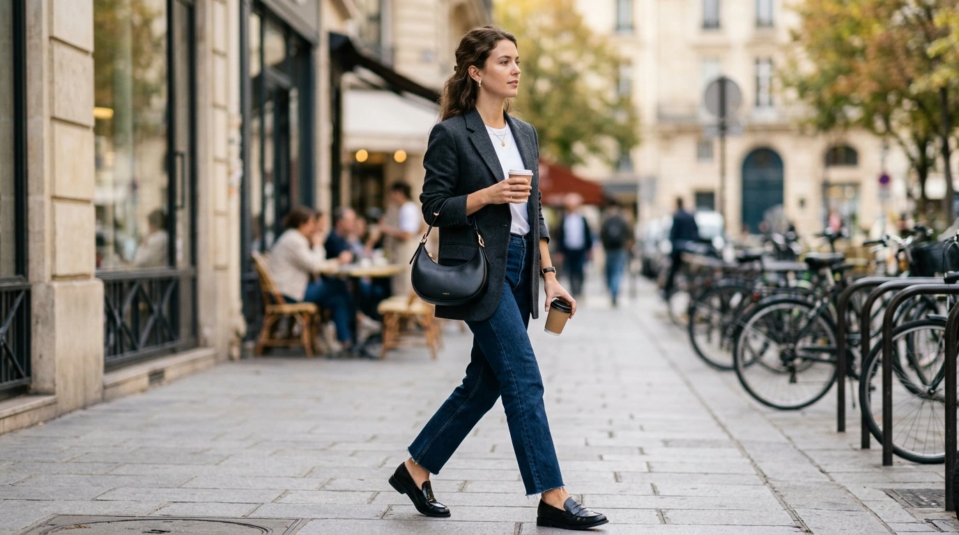 Black Crescent Leather Underarm Bag: Chic Daily Crossbody
