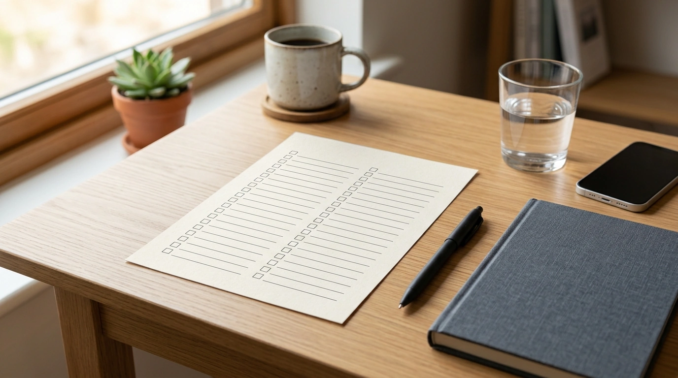 Daily Discipline Checklist: Printable Self-Discipline Plan