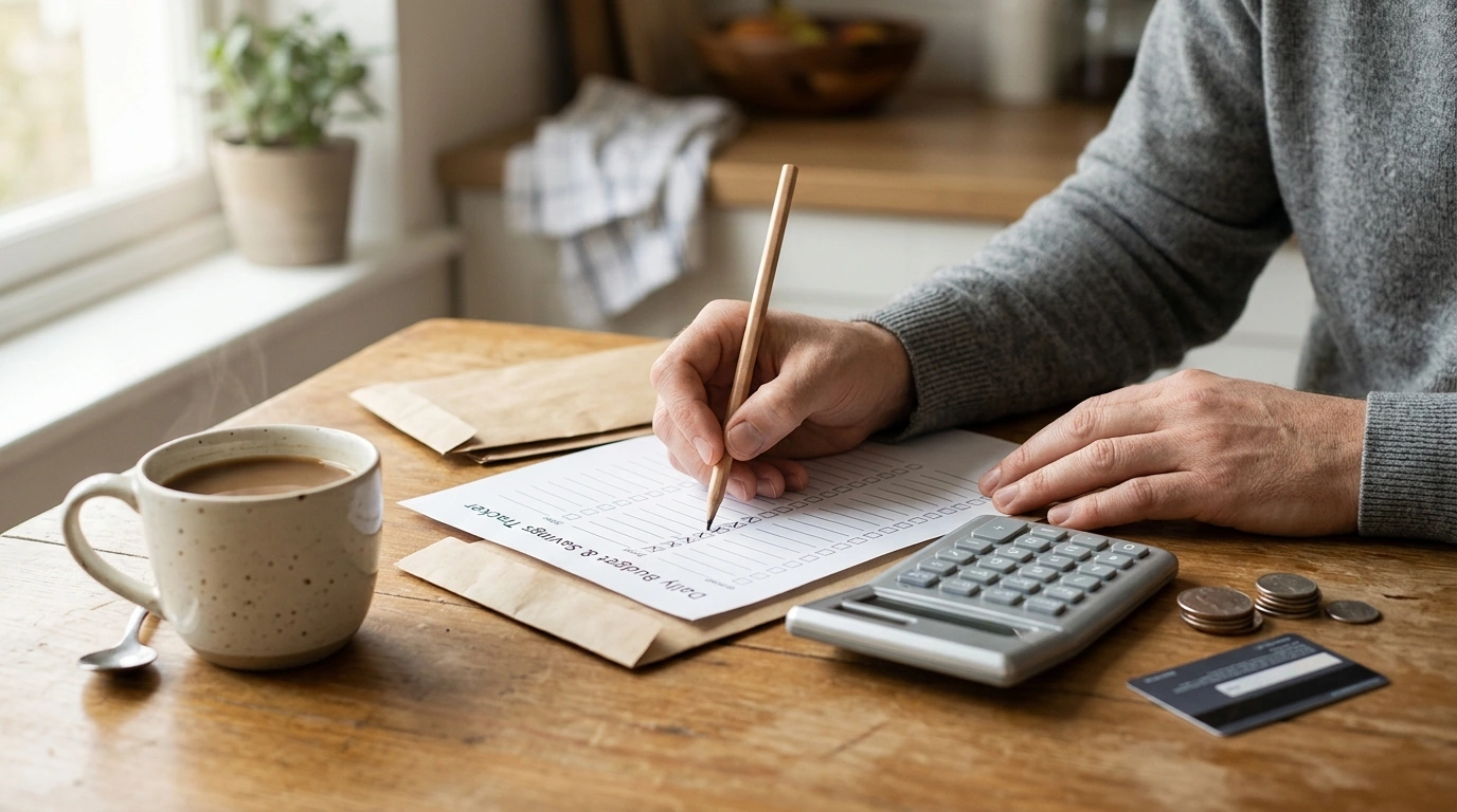 Every Dollar Counts: Daily Budget Checklist + Savings Tracker