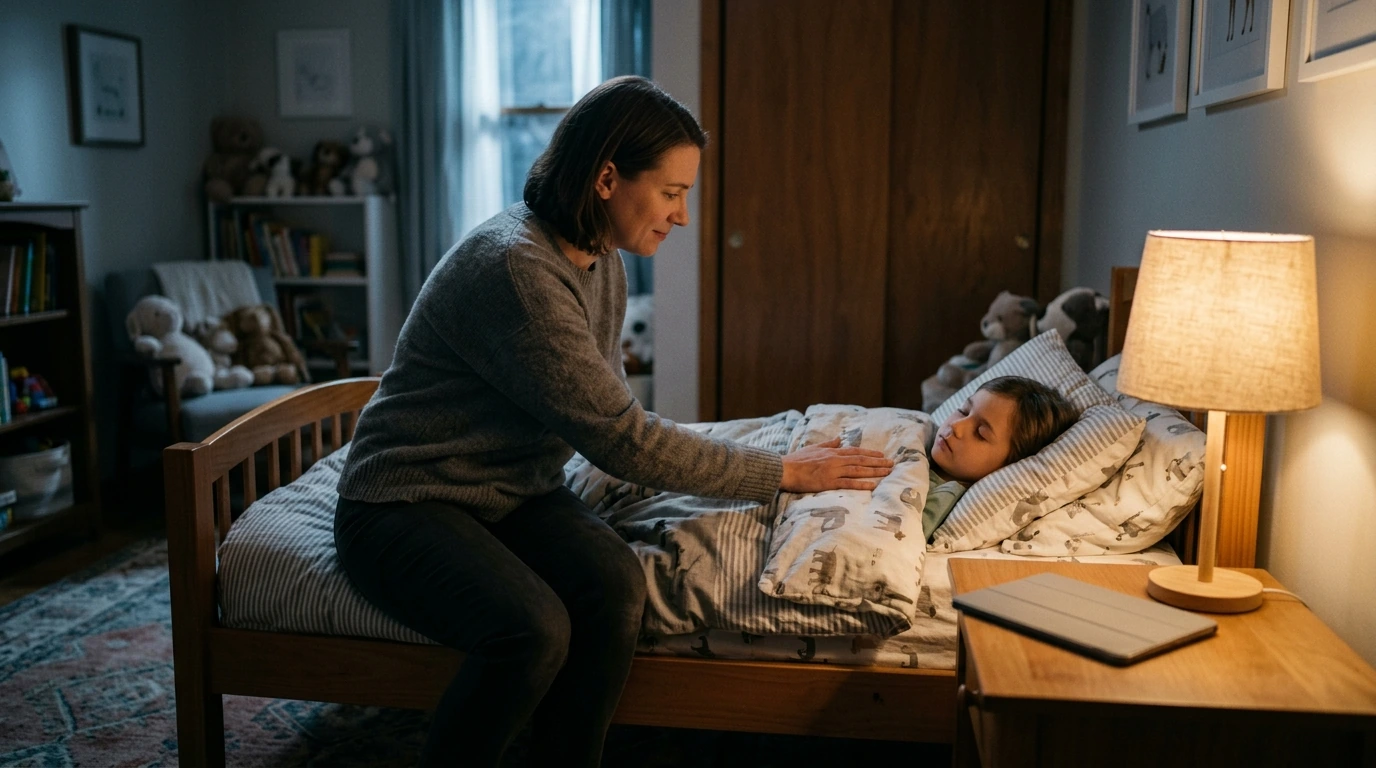 Kids’ Nighttime Fears: Calm Scripts, Routines & Relief