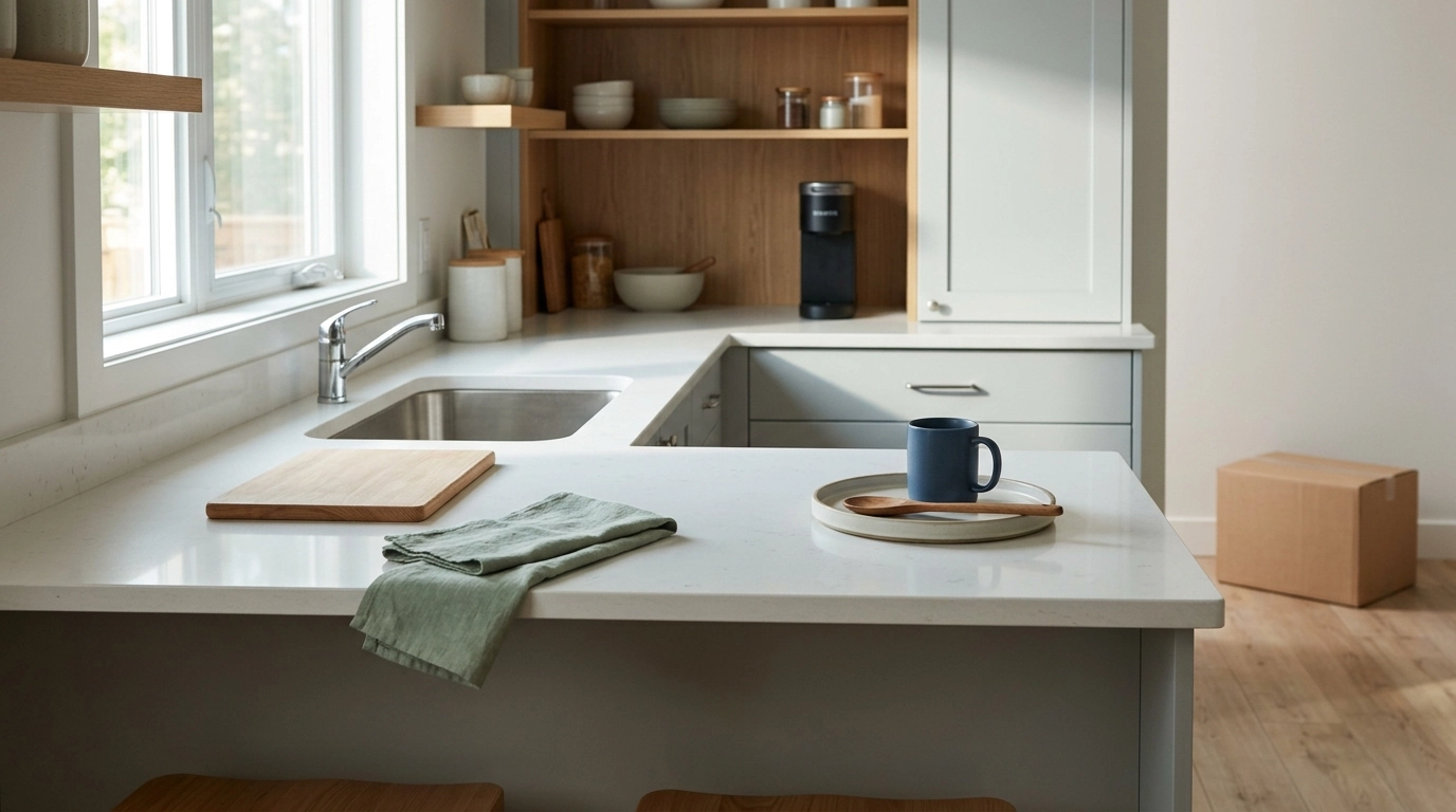 Kitchen Counter Reset: Clear Space in One Afternoon