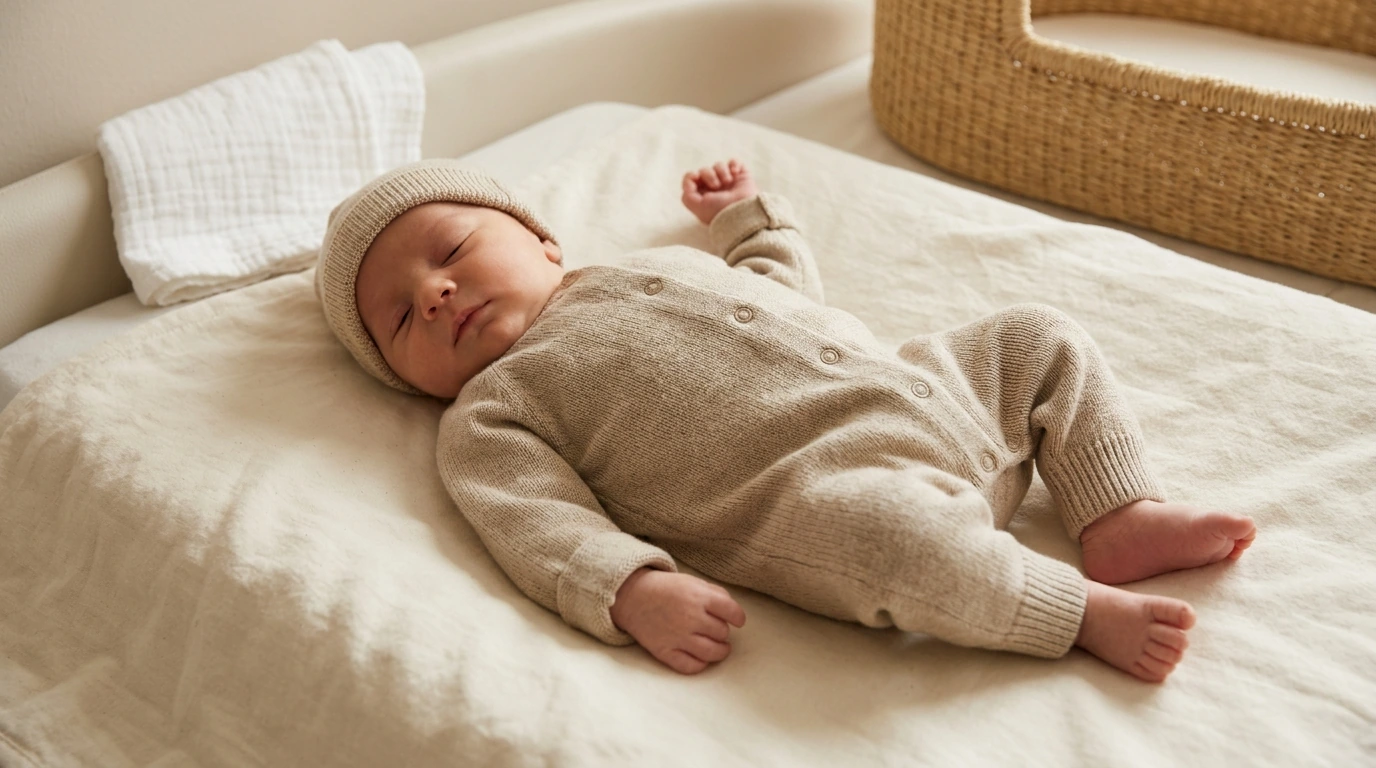 Newborn Baby Knit Romper & Hat Set: Soft Fit Guide
