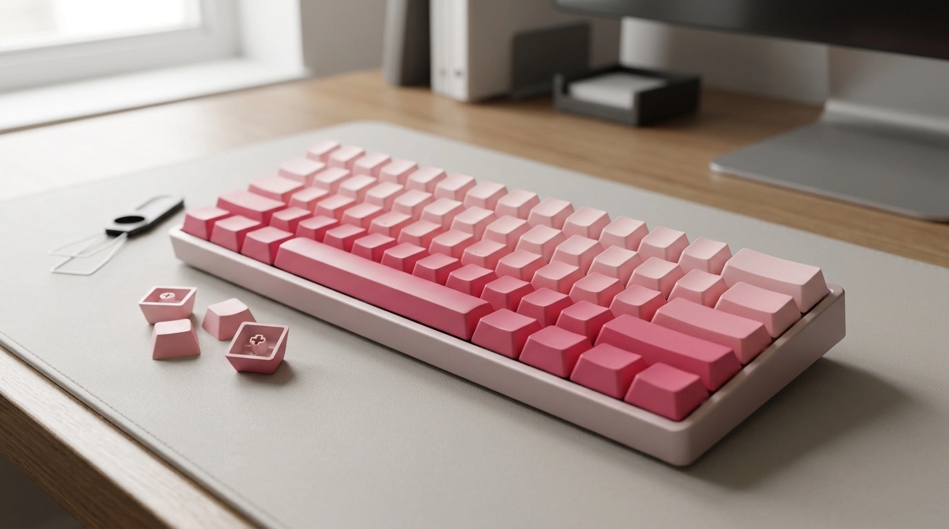Pink Cherry Profile Gradient Keycaps (150): Fit & Feel