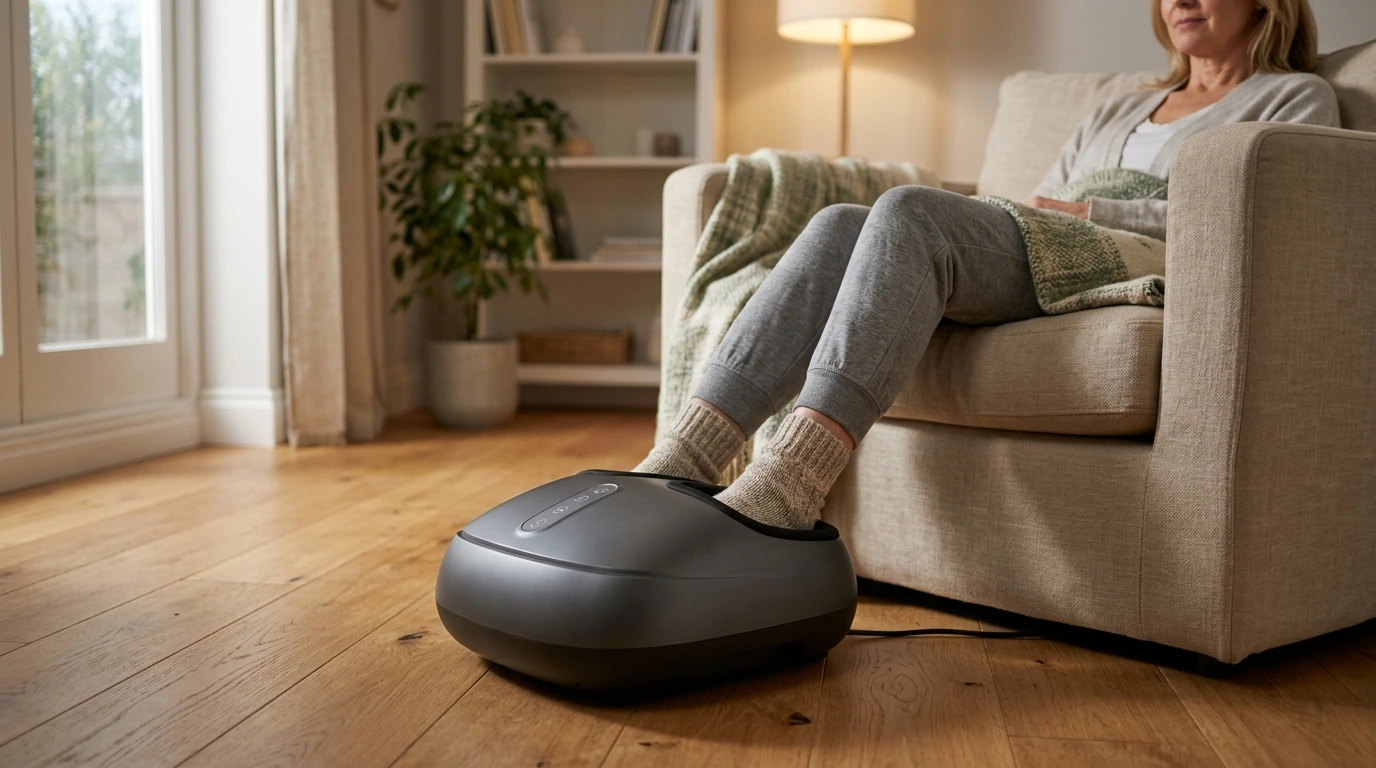 Shiatsu Foot Massager: Heat + Air Compression Relief