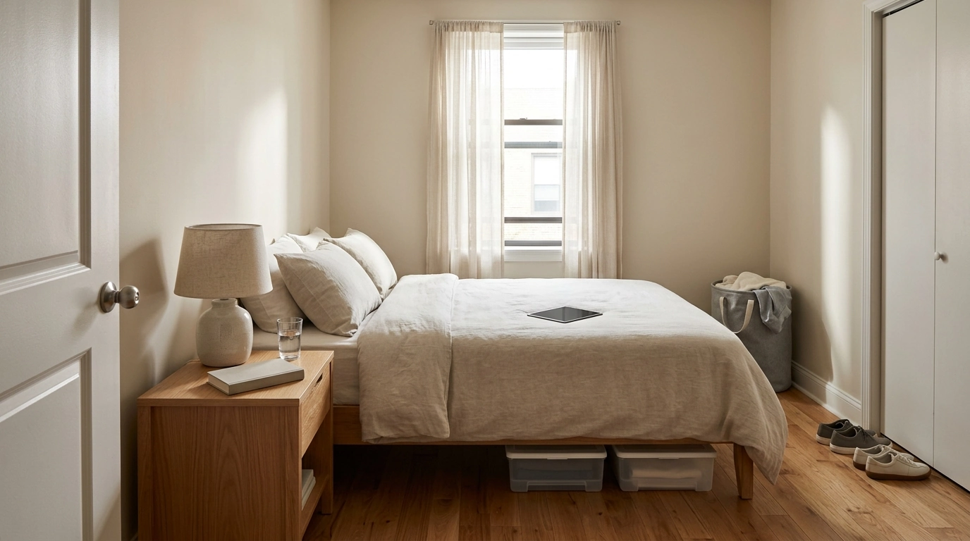 Small Bedroom Decluttering Checklist for More Space & Calm