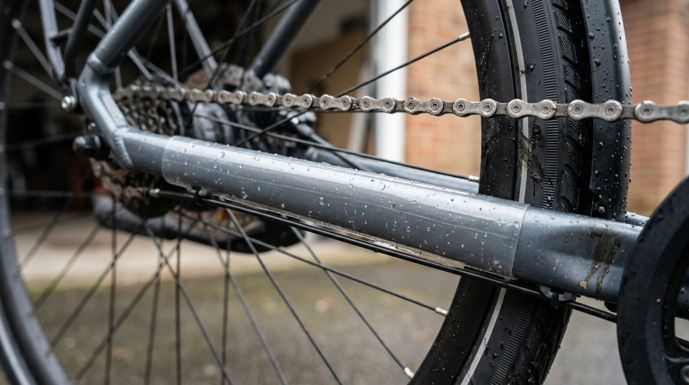 Thickened PU Chainstay Guard: Waterproof Frame Protection