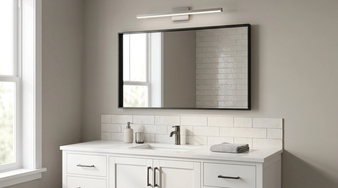 X-Inch Metal Bathroom Mirror Guide: Size, Finish, Height