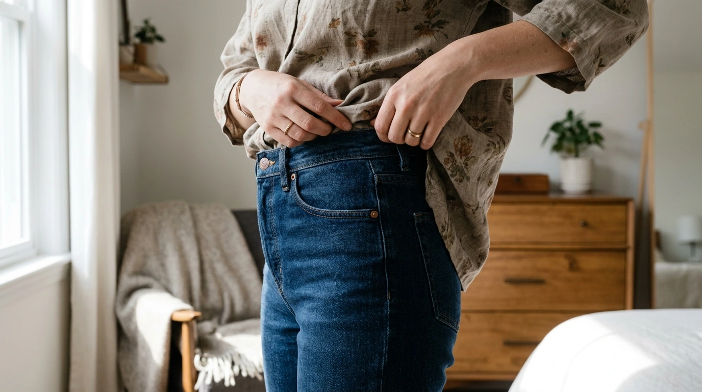 Hide Tummy in High-Waisted Jeans: Fit & Styling Tips
