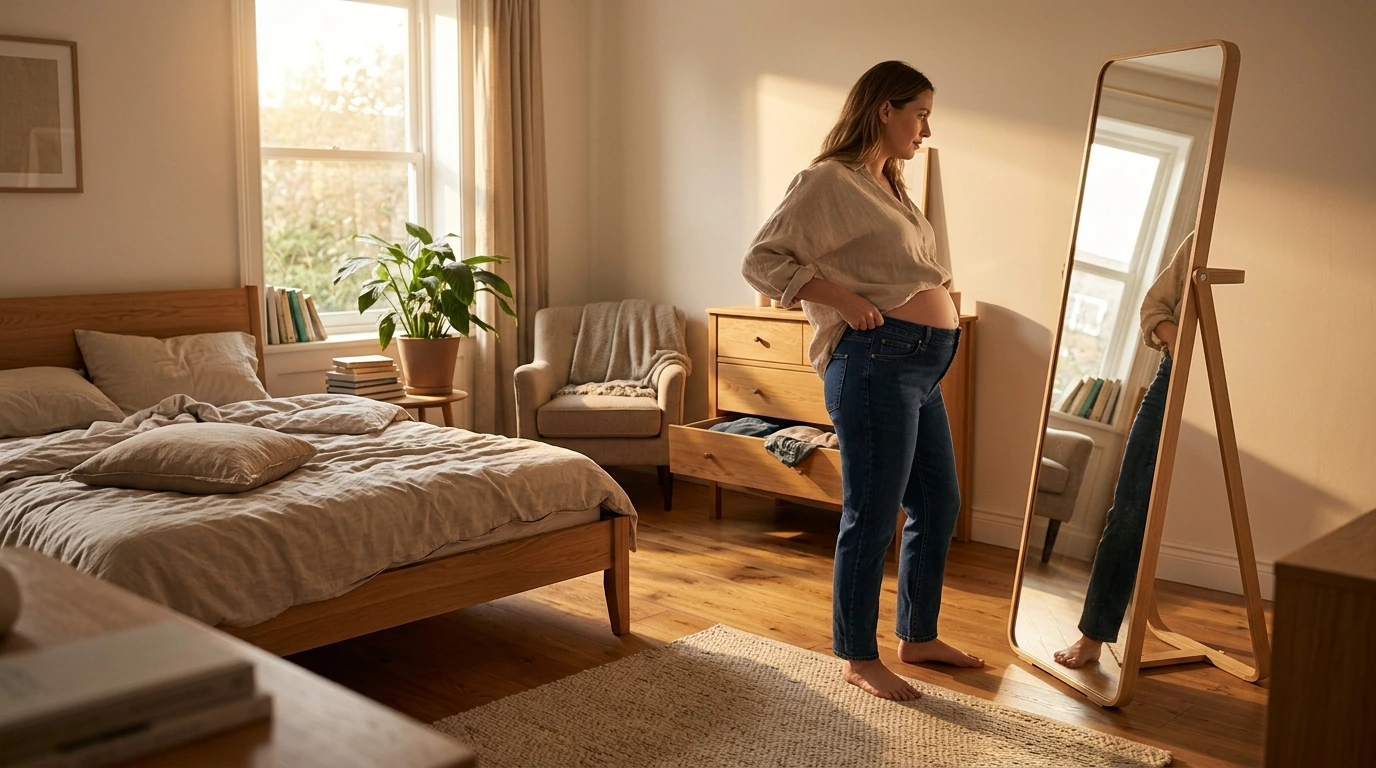 High-Waisted Jeans With a Belly: Flattering Fit Tips