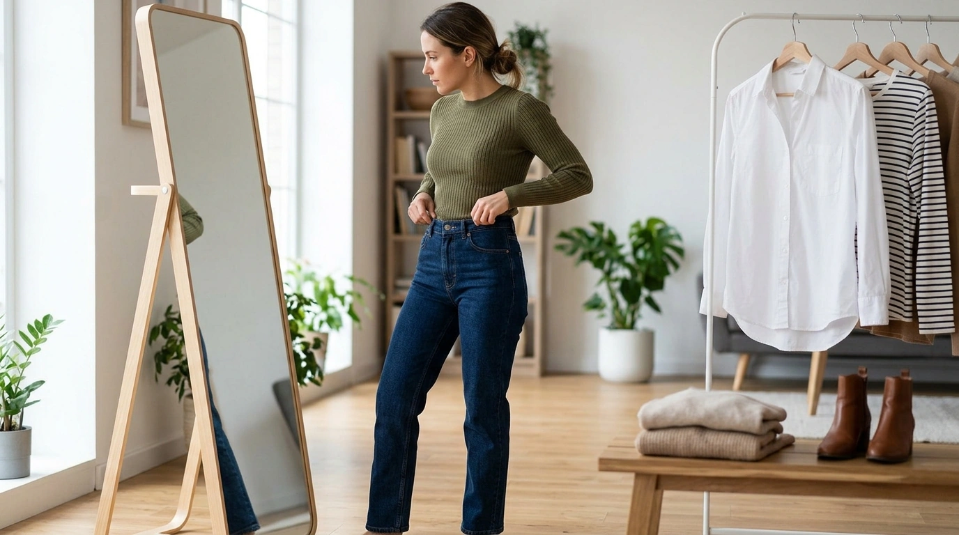 Best Tops to Wear With High-Waisted Jeans (Balanced Fit)