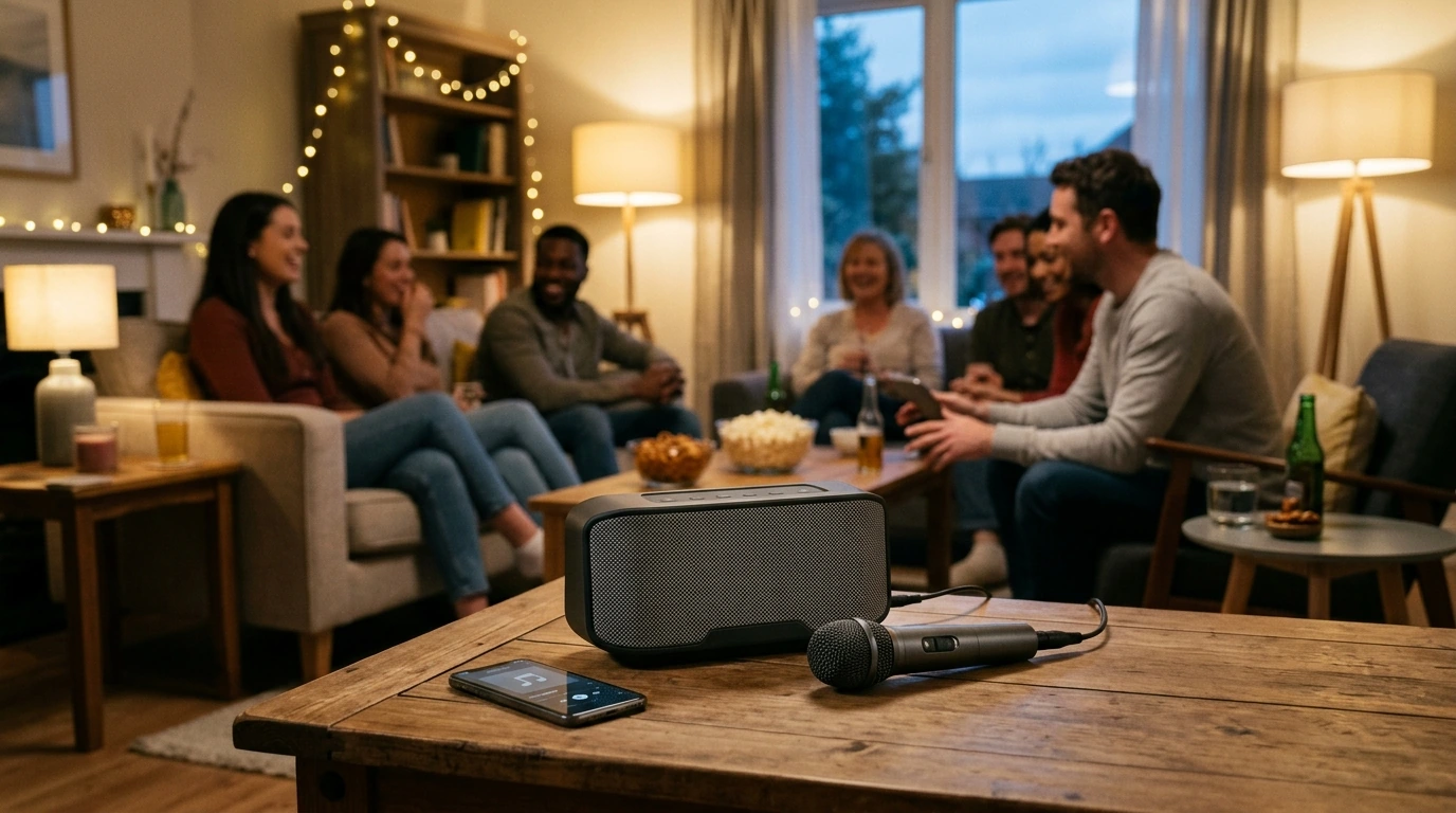 50W Bluetooth Karaoke Speaker + Voice-Changing Mic Guide