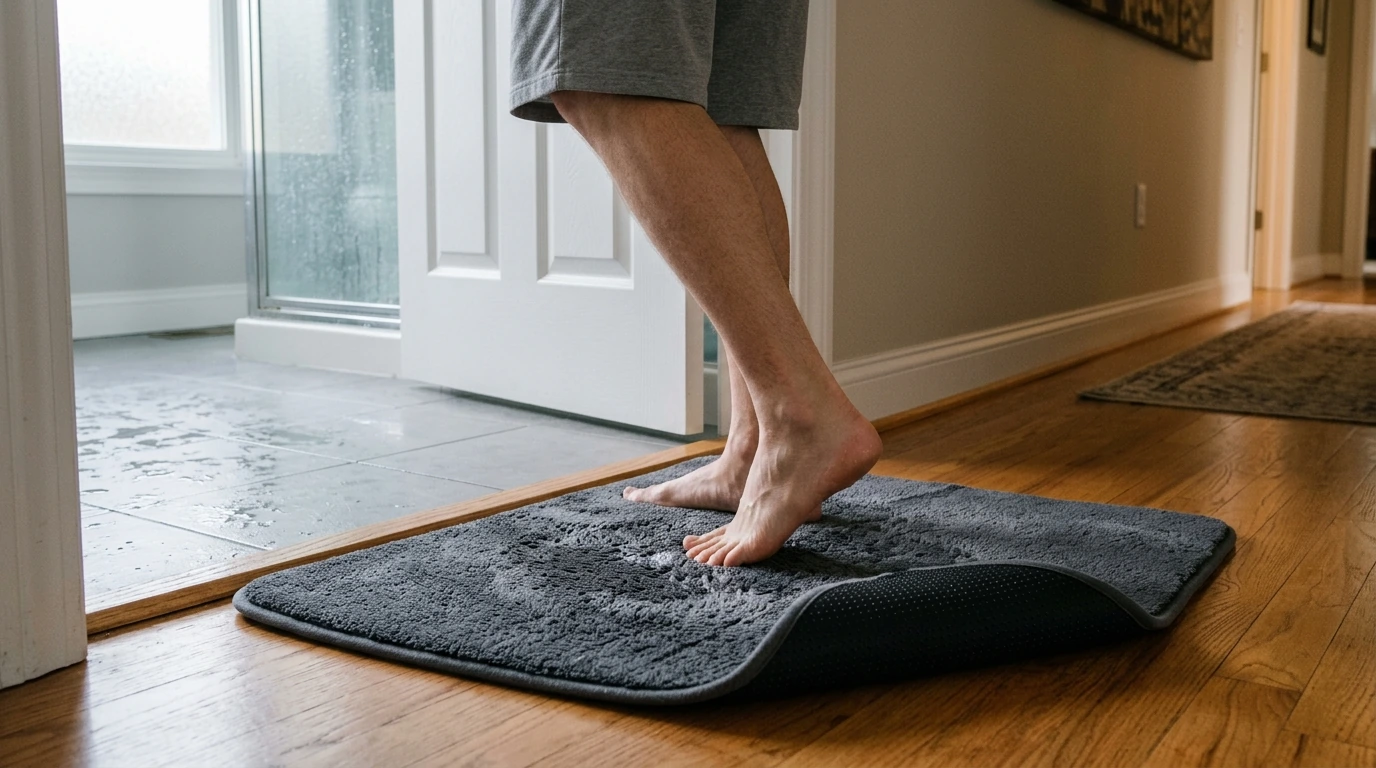 Absorbent Bathroom Door Mat for Dry, Safer Floors