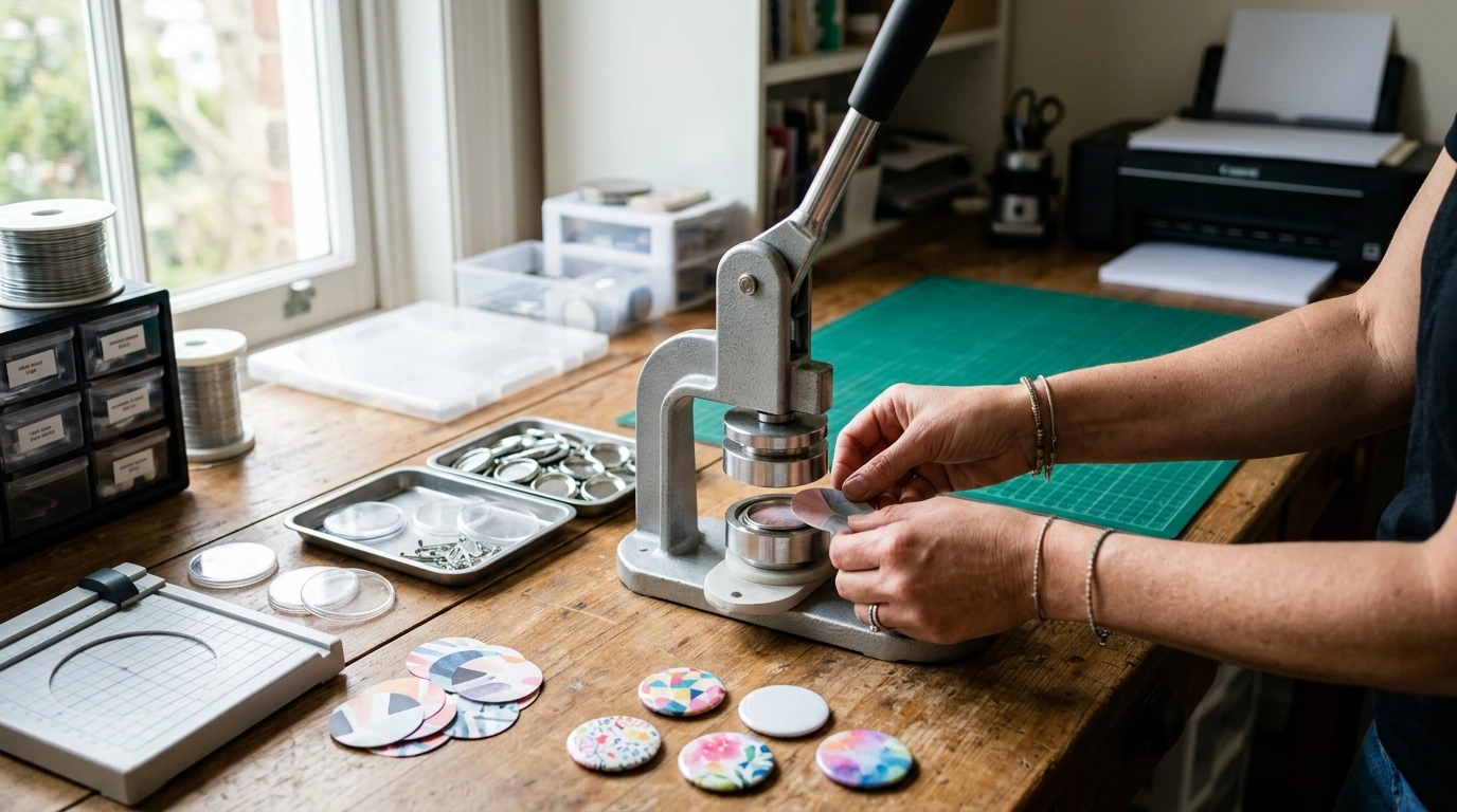 Button Maker Machine Kit Guide: Make Pins & Badges