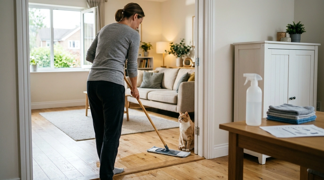 Cat-Safe Cleaning Checklist: Low-Fume, Fresh Home Tips