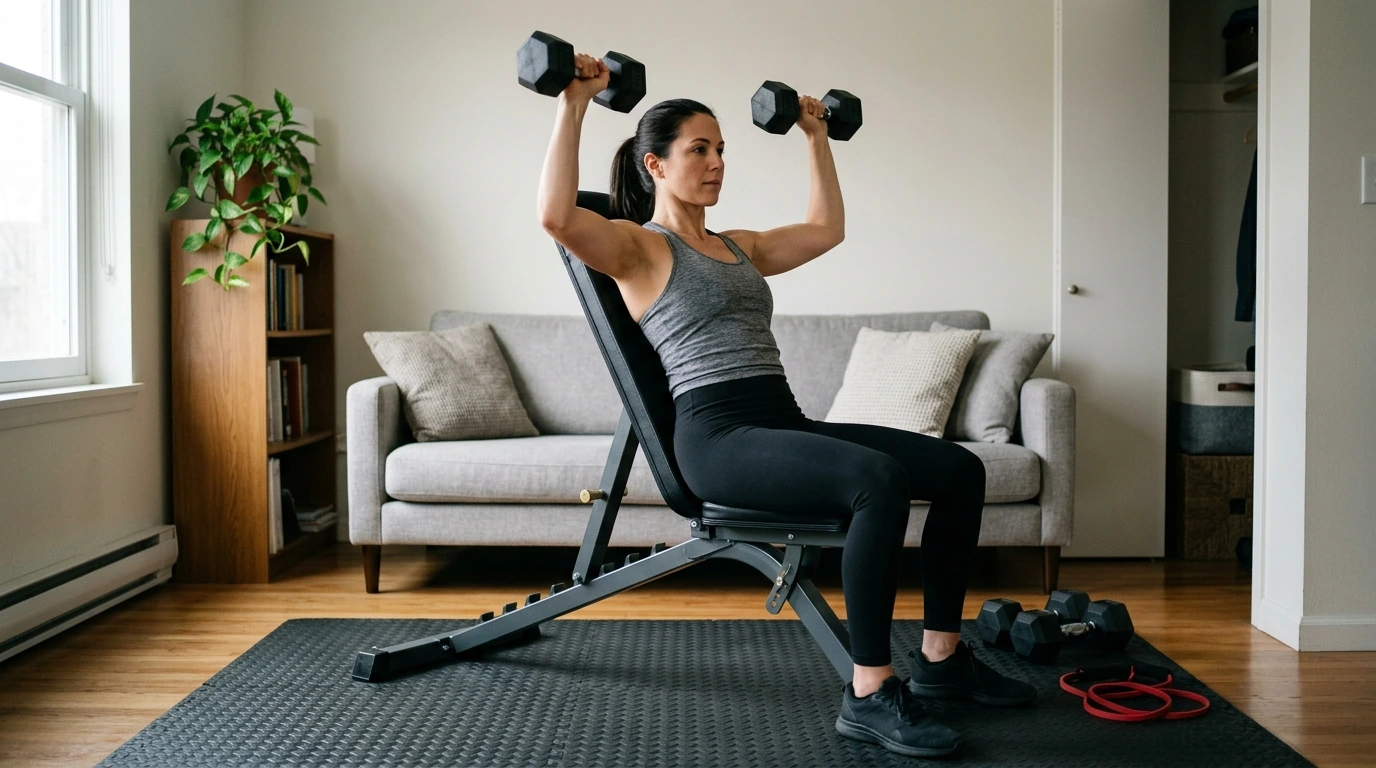 Foldable Adjustable Bench: Full-Body Home Workouts