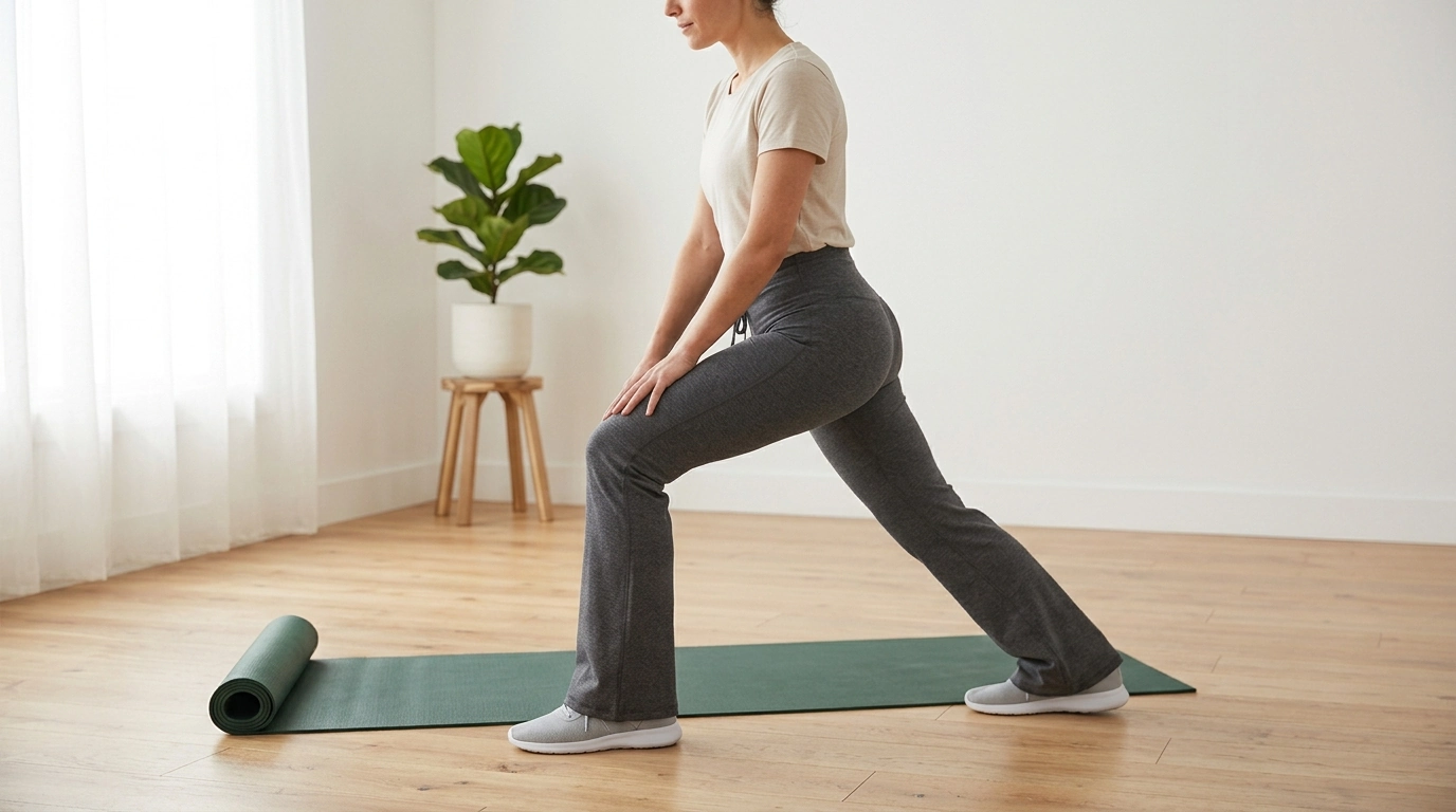 High-Waist Flare Yoga Pants: Secure Tie, Easy Style