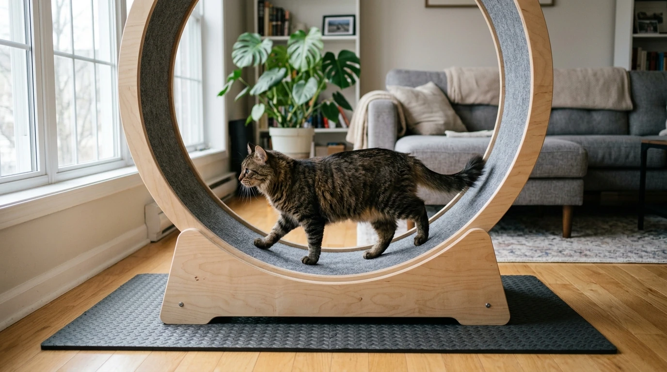 Indoor Cat Exercise Wheel Guide: Train, Place, Use Safely