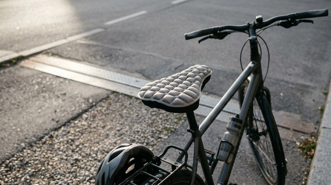 Inflatable 3D Airbag Bike Seat Cover: Smooth Out Bumps