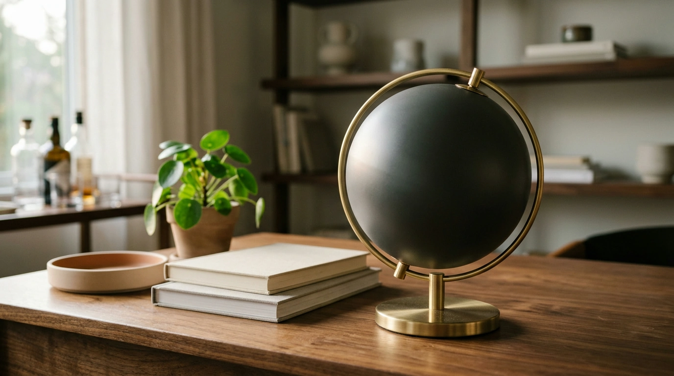 Modern Luxury Decor Globe for Desk, Shelf & Bar