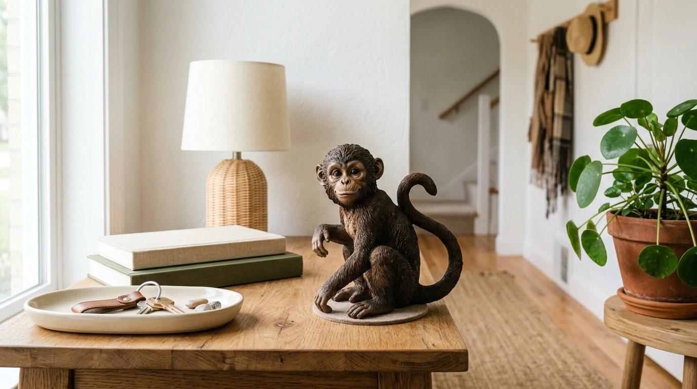 Resin Monkey Statue Decor: Styling, Care & Placement