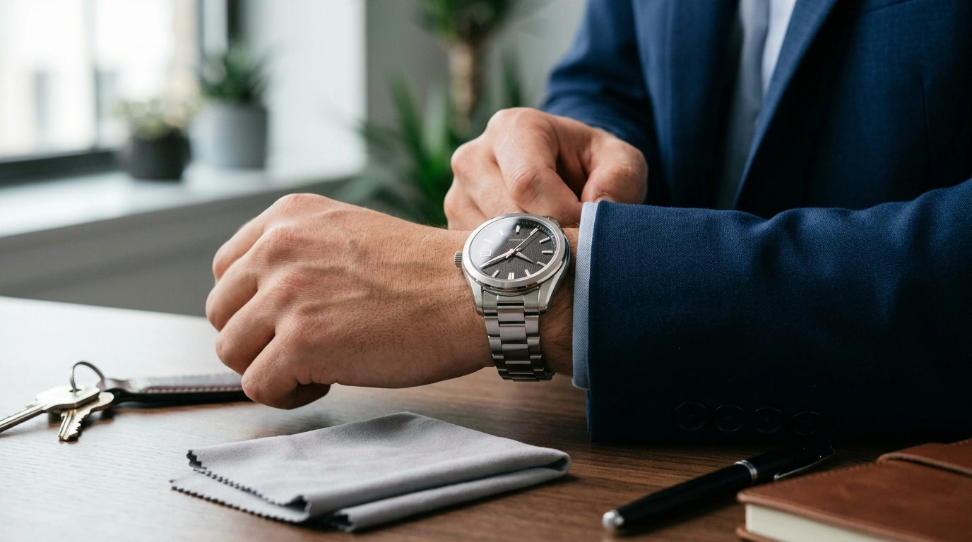 Sapphire & Steel Automatic Watch: Luxury Everyday Fit