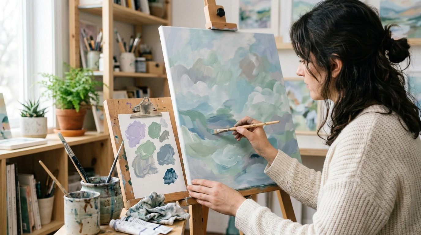 Stress-Relieving Paintings: Calming Styles to Try
