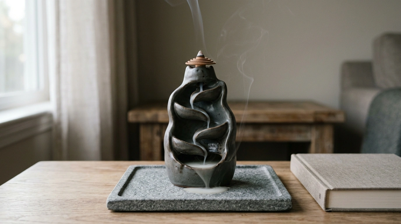 Ceramic Backflow Coil Incense Burner for Calm Rituals