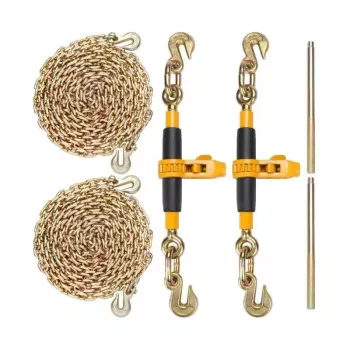 Heavy-Duty Ratchet Chain Binder Set: Safe Load Control