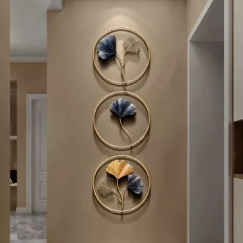 Modern Metal Ginkgo Leaf Wall Art for Chic Spaces