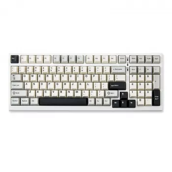 Wireless 98% Hot-Swap RGB Mechanical Keyboard (White)